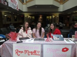 Members at Kappa Kisses tabling