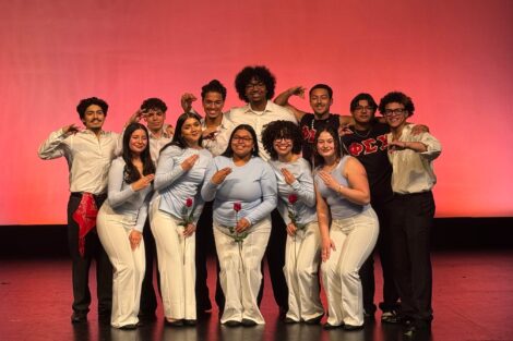 The Huitaca Chapter of Mu Sigma Upsilon Sorority, Inc. and Nu Chapter of Phi Sigma Chi Multicultural Fraternity, Inc. at the Multicultural Showcase