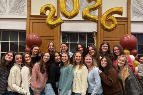 Seniors of Alpha Gamma Delta at 100 Nights