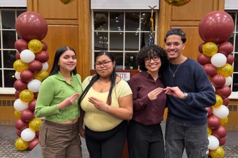 Mu Sigma Upsilon and Phi Sigma Chi Seniors at 100 Nights